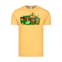 Vintage Mustard longhaired cow st patricks coffee Vintage Tee - Jasminsmagicworld