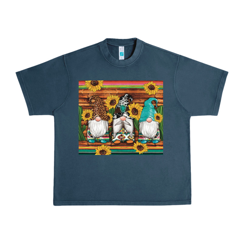Western Gnomes Cactus Sunflowers Serape Wooden Leopard Gemstone Urban Heavy Tee by Artiststas | Teevron