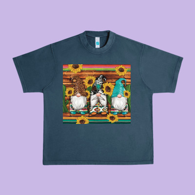 Western Gnomes Cactus Sunflowers Serape Wooden Leopard Gemstone Urban Heavy Tee Designed By Artiststas