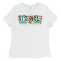 White stronger than the storm Ladies Tee - texasbilliewilder
