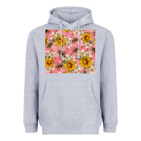Heather Grey bees and flowers Heavyweight Hoodie - Artiststas