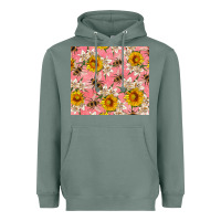 Sage bees and flowers Heavyweight Hoodie - Artiststas