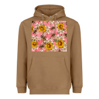 Toasted Coconut bees and flowers Heavyweight Hoodie - Artiststas