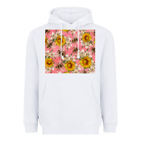White bees and flowers Heavyweight Hoodie - Artiststas