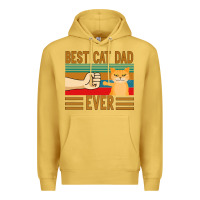Antique Gold Best Cat Dad Ever Premium Hoodie - Bettercallsaul