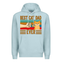 Blue Mist Best Cat Dad Ever Premium Hoodie - Bettercallsaul