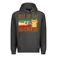 Charcoal Heather Best Cat Dad Ever Premium Hoodie - Bettercallsaul