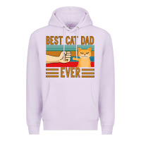 Lilac Best Cat Dad Ever Premium Hoodie - Bettercallsaul