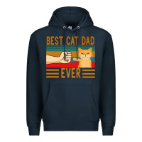 Navy Best Cat Dad Ever Premium Hoodie - Bettercallsaul