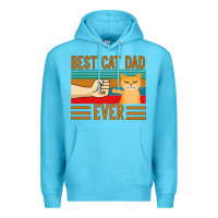 Ocean Blue Best Cat Dad Ever Premium Hoodie - Bettercallsaul
