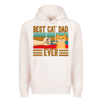 Pale Pink Best Cat Dad Ever Premium Hoodie - Bettercallsaul