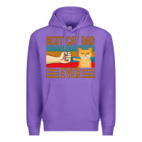 Purple Best Cat Dad Ever Premium Hoodie - Bettercallsaul