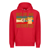 Red Best Cat Dad Ever Premium Hoodie - Bettercallsaul