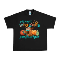 Black just a girl who loves pumpkin spice Urban Heavy Tee - AdoDesignShop