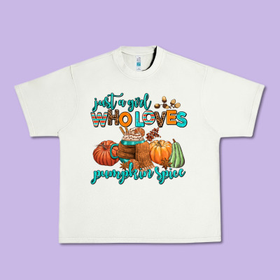 Just A Girl Who Loves Pumpkin Spice Urban Heavy Tee Designed By Adodesignshop