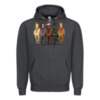 Horses With Christmas Zipper Hoodie | Teevron