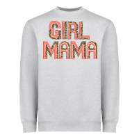 Heather Grey girl mama. Heavyweight Sweatshirt - JahusDesignShop