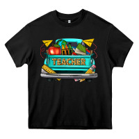 Black teacher truck Heavy Core Tee - texasbilliewilder