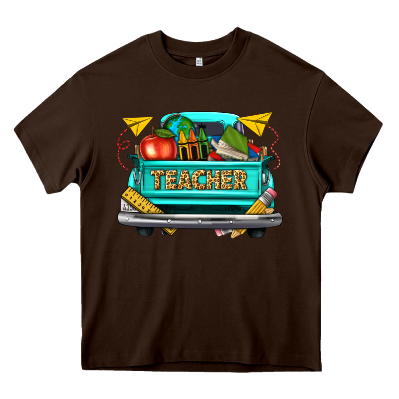Teacher Truck Heavy Core Tee by texasbilliewilder | Teevron