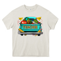 Cream teacher truck Heavy Core Tee - texasbilliewilder