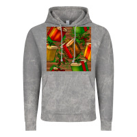 Cloud Rock christmas gift box seamless pattern Vintage Hoodie - BundleAndBundleShop