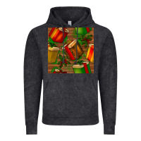 Vintage Arctic christmas gift box seamless pattern Vintage Hoodie - BundleAndBundleShop