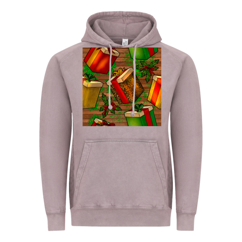 Christmas Gift Box Seamless Pattern Vintage Hoodie by BundleAndBundleShop | Teevron