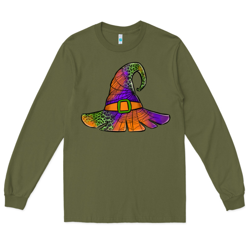 Spider Web Witch Hat Long Sleeve Tee by Jasminsmagicworld | Teevron
