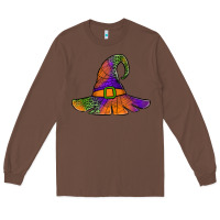 Chestnut Spider Web Witch Hat Long Sleeve Tee - Jasminsmagicworld
