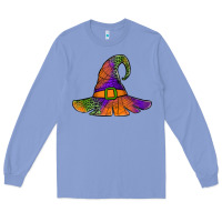 Colony Blue Spider Web Witch Hat Long Sleeve Tee - Jasminsmagicworld