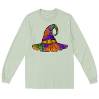 Matcha Spider Web Witch Hat Long Sleeve Tee - Jasminsmagicworld