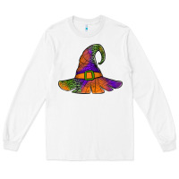 White Spider Web Witch Hat Long Sleeve Tee - Jasminsmagicworld