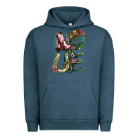Pigment Midnight Navy Love boots horseshoe Urban Hoodie - HowdyJamesFarm