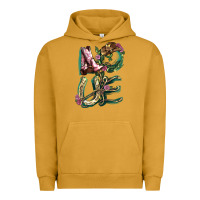Pigment Peanut Butter Love boots horseshoe Urban Hoodie - HowdyJamesFarm
