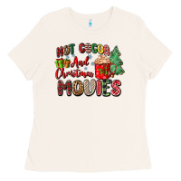 Bone hot cocoa and christmas movies Ladies Tee - Zillion Design Studio