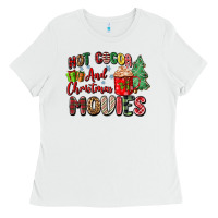 White hot cocoa and christmas movies Ladies Tee - Zillion Design Studio