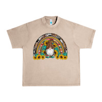 French Oak western gnome gemstones sunflowers rainbow Urban Heavy Tee - Artiststas