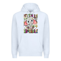 White totally adorable Premium Hoodie - JahusDesignShop