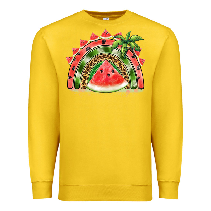 Watermelon Slice  Rainbow Premium Sweatshirt by BarkalooDesign | Teevron