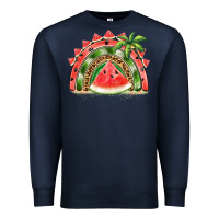 Navy watermelon slice  rainbow Premium Sweatshirt - BarkalooDesign