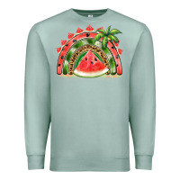 Seafoam watermelon slice  rainbow Premium Sweatshirt - BarkalooDesign