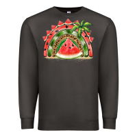 Smoke watermelon slice  rainbow Premium Sweatshirt - BarkalooDesign