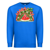 True Royal watermelon slice  rainbow Premium Sweatshirt - BarkalooDesign