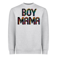 Heather Grey boy mama Heavyweight Sweatshirt - JahusDesignShop