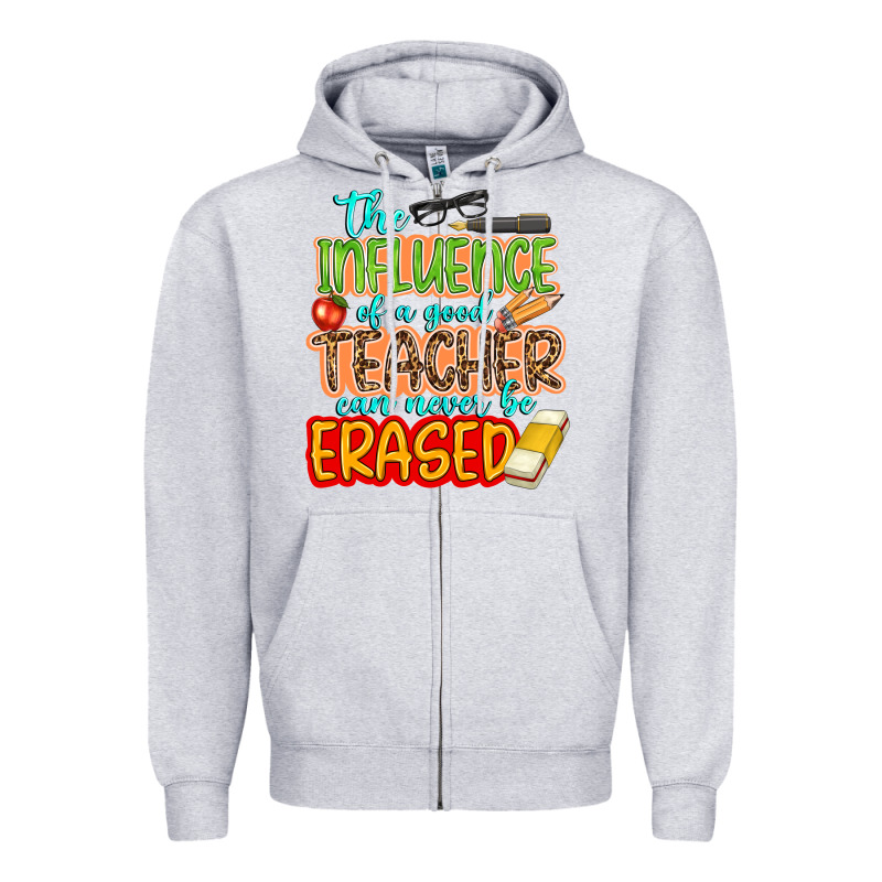 The Influence Of A Good Teacher Zipper Hoodie by NancyCooperArtShop | Teevron