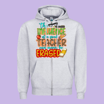 The Influence Of A Good Teacher Zipper Hoodie Designed By Nancycooperartshop