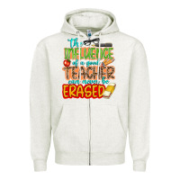 Oatmeal Heather the influence of a good teacher Zipper Hoodie - NancyCooperArtShop
