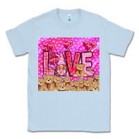 Dusty Blue love gnome with bear Classic Tee - NancyCooperArtShop