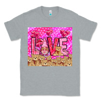 Heather Grey love gnome with bear Classic Tee - NancyCooperArtShop
