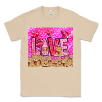 Mushroom love gnome with bear Classic Tee - NancyCooperArtShop
